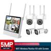 Wireless Outdoor HD Surveillance Camera Kit with Night Vision & Display Screen