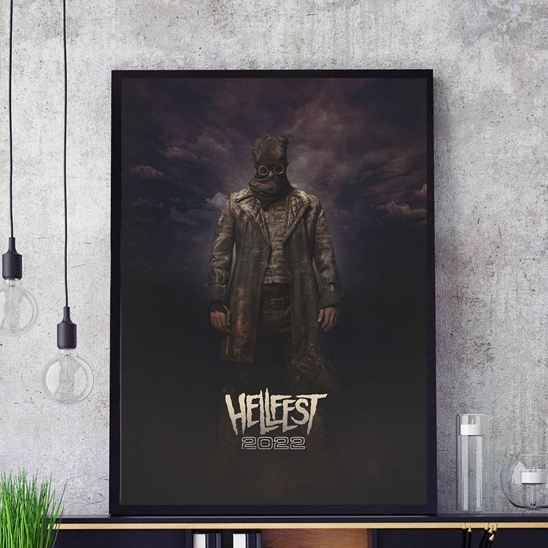 Hellfest Lineup 2022 Poster Metal Music Festival Wall Art Picture Canvas HD Print Bedroom Mural Home Decoration Painting Cuadros