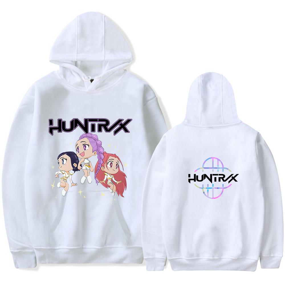 

Модні KPop Худі Мисливців на Демонів Осінні З довгим Рукавом Унісекс Хараджуку Пуловери Вуличний Одяг Смішний Одяг Світшот M білий