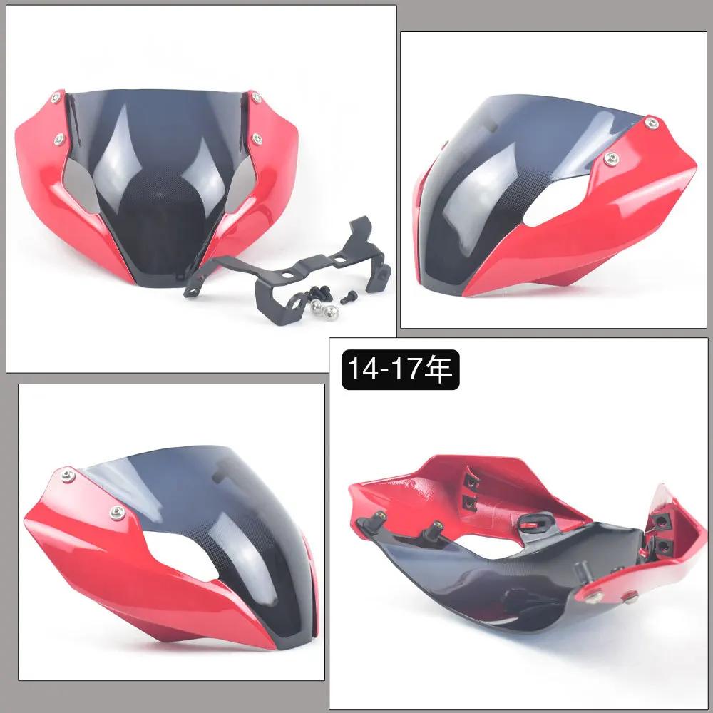 Motorbike Windshield Deflector With Bracket Mounting Screws For DUCATI MONSTER 797 821 1200S 2014-2025 Years