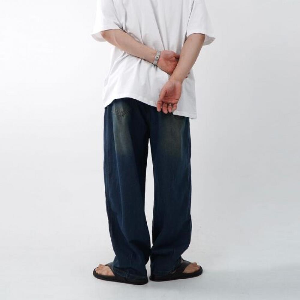 Onl Men Pintuck Wide Jeans Black