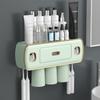 Magnetic Adsorption Inverted Toothbrush Holder 2 Automatic Toothpaste Squeezer Dispenser Storage Rack Bathroom Accessories Set