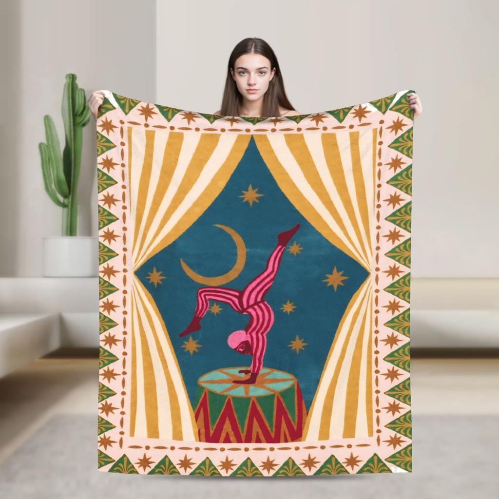 Border Painting Art Show Blanket Quality Super Warm Bedding Throws Autumn Boy Girl Couch Bed Fluffy Bedspread