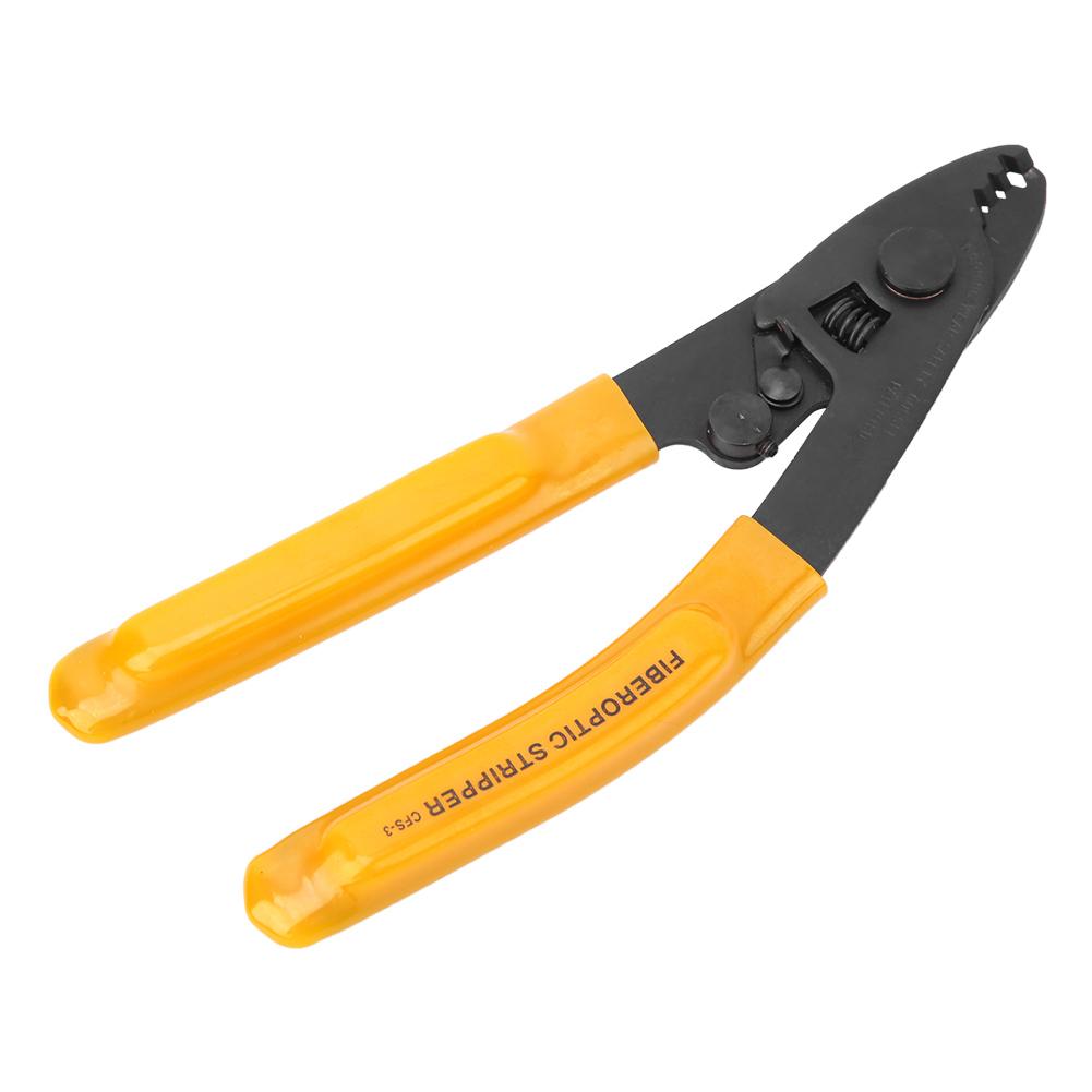 Fiber Optic Stripping Pliers 3 Port Hole Ergonomic Hand Stripper with Hex Socket Wrench