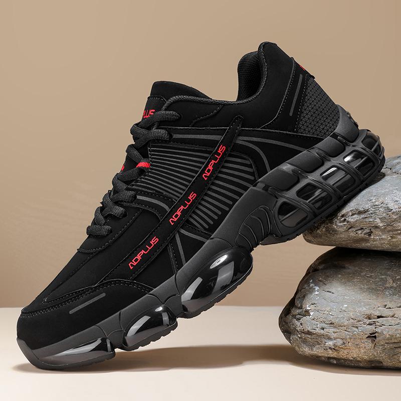 Men's Autumn New Leather‑Upper Sports Casual Shoes, Non‑Slip Wear‑Resistant Travel Shoes, Soft‑Sole Lightweight Running Sneakers
