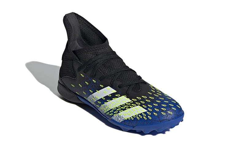 adidas PREDATOR Abrasion Resistant Breathable Mid Top Kids' Soccer Shoes Black Blue Kids' FY0624