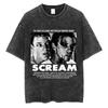 Washed Vintage s Horror Movie Scream Graphic Tshirt Billy Loomis Print T Shirts Men Women Casual Oversized Cotton Tshirts