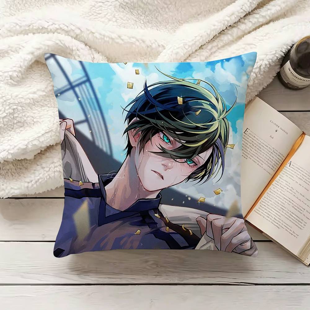 Anime Trent BBlue LLock RRin IItoshi Pillow Cover Sofa Cushion Cover Home Room Decoration Children Gift