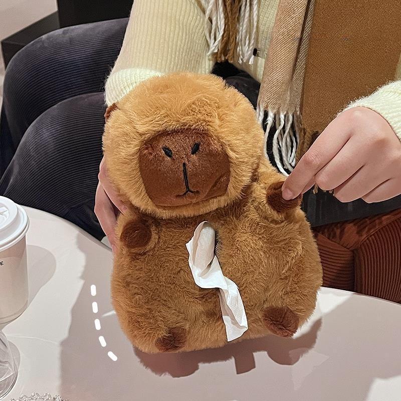 Cartoon Animals Car Paper Boxes Car Tissue Box Car Inner Armrest Box Sun Visor Pumping Box Cute Creative Tissue Boxes Accessory