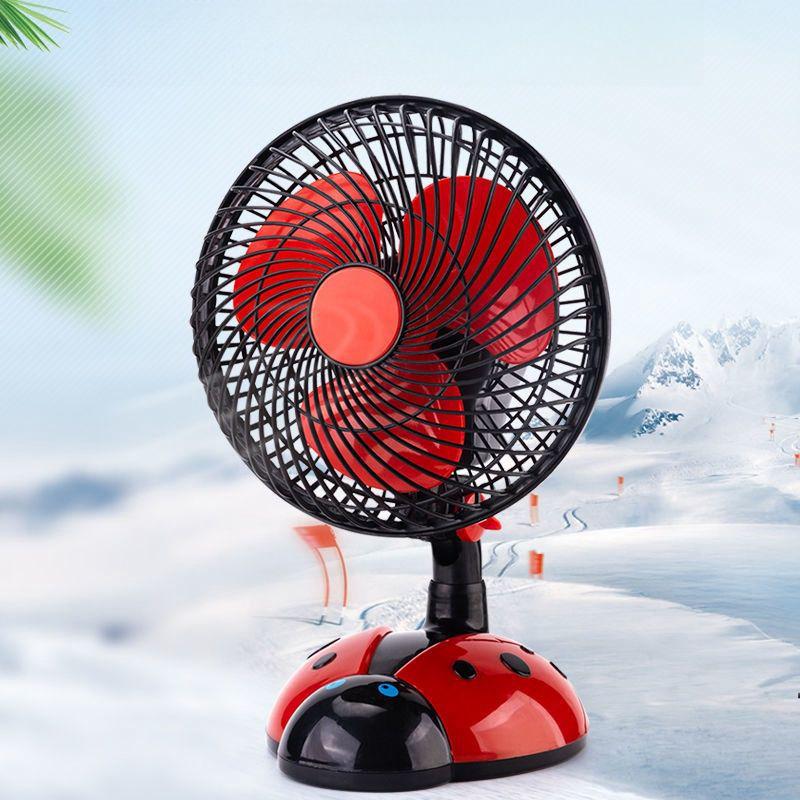 Silent Mini Fan: Cartoon Design for Dorms, Desks, and Offices