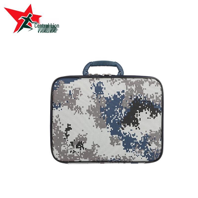 Central Lion Portable Double-Layer Staff Briefcase