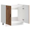 Vidaxl Sink Cabinet, Porto, Old Wood, 80X46X81.5 Cm