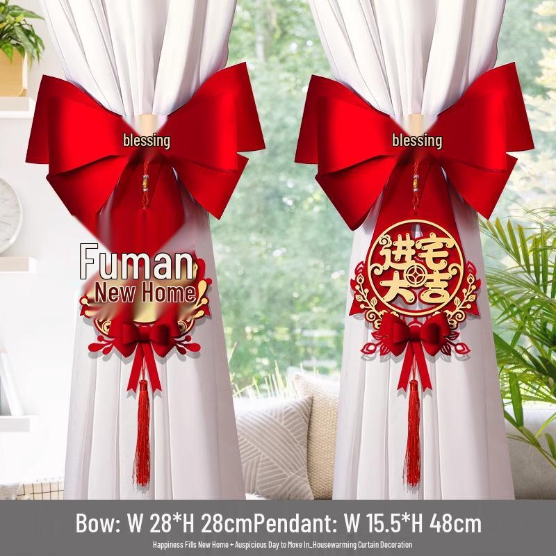 Creative New Home Curtain Tieback Decoration for Housewarming Ceremony