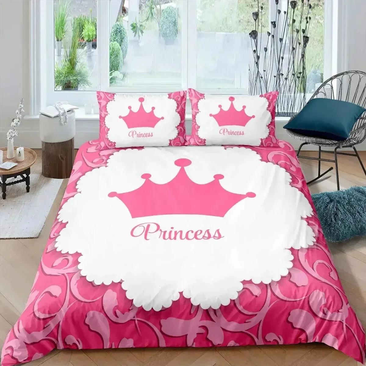 

Top 3D Printed Lovely Pink Bedding Set Duvet Cover Bedroom Comforter Covers Single Twin King Size Quilt Cover Home Textile 135x200cm