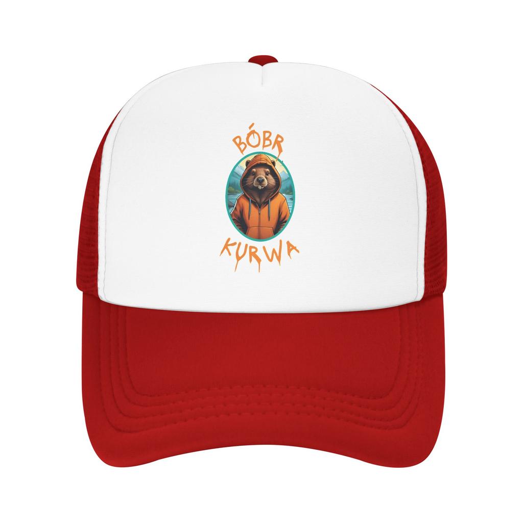 Bóbr Kurwa, The Polish Beaver  Mesh Sun Hats  Hiking Fishing Sun-Proof Baseball Caps Men Adult Streetwear Design Hip Hop Hats