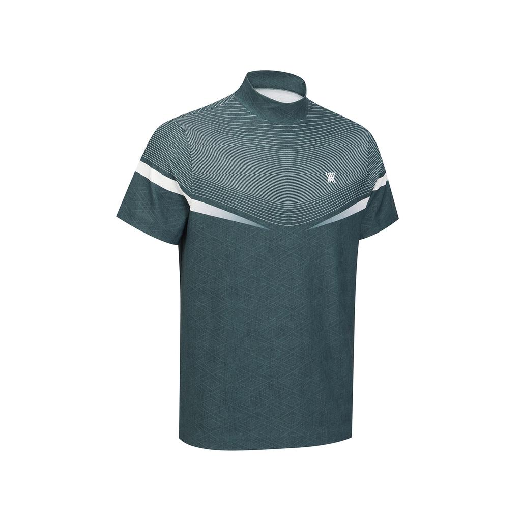 ANEW GOLF Men Mock Neck Short Sleeve T-Shirt_Dn
