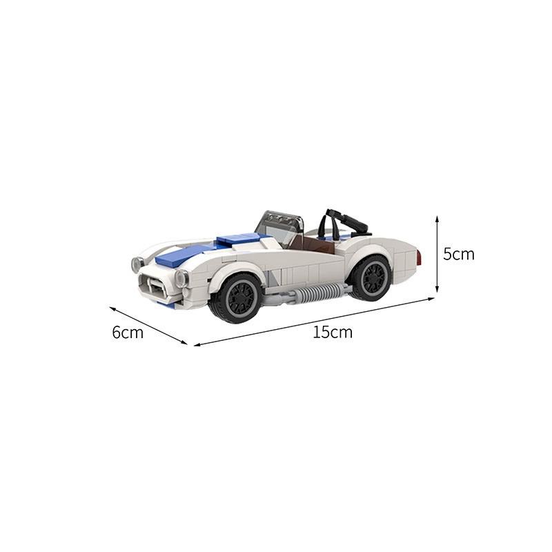 Moc-50476 Cobra Building Blocks Sports Car Model Assembly Bricks Home Decor Ornament Toys Birthday Party Gifts