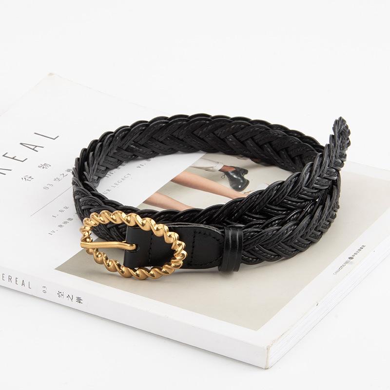 Punch-free Belt for Women Versatile Waist Decoration with Dress Jeans Belt Hand-woven Belt for Girls Trendy Belt