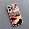 Japanese Aesthetic Mount Fuji Landscape Phone Case For iPhone 13 12 11 Pro Max 14 7 8 Plus XR XS X 15 16 Pro Max Silicone Cover