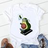 Avocado Funny Women T-Shirts Girl Harajuku Ullzang Graphic Cute Grunge Top Female T Shirt Summer Casual O-Neck Lady Tee Clothing