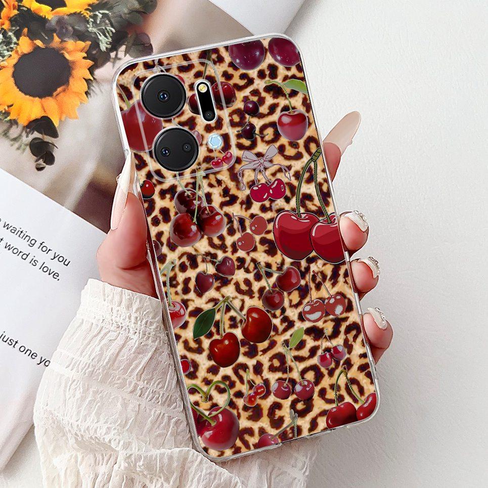 Casing For Huawei Honor X7a X7B Phone Case HonorX7 X 7 4G Luxury Flower Butterfly Dragon Animals Printed Clear Soft Back Cover
