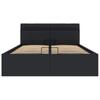 Hydraulic Storage Bed with LED Lighting Faux Leather 140x200 cm