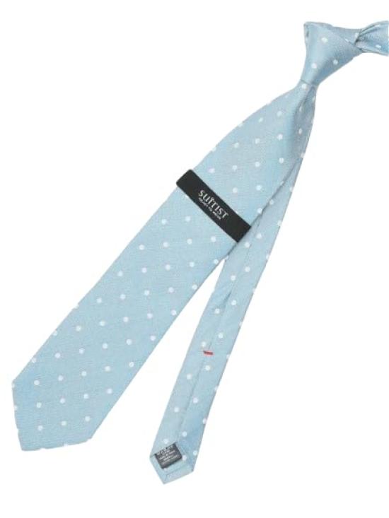[Takakyu] Seven-fold Silk Dot Pattern Regular Tie, 8.5cm width