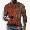 Summer Retro Men's T-shirt Trend Street Personality Tough Guy Sports Short Sleeved O-neck Wide Shirt