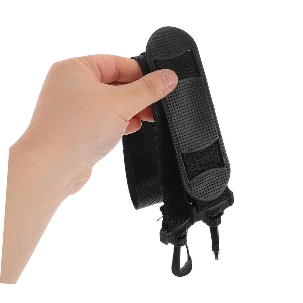 NOLITOY Violin Case Strap 80cm Shoulder Belt Replacement Strap with Shoulder Plastic Black Pad, Lightweight, Hook,