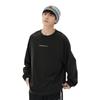 Li Ning CF Serie Ronde Hals Losse Sneldrogende Gebreide T-shirt Lange Mouw Heren Tops Zwart ATLU155-3
