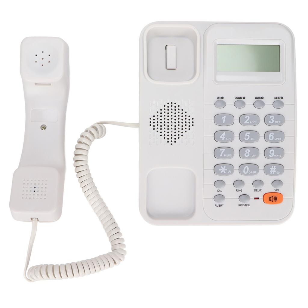 KXT2029CID Phone Hotel Home Fixed Landline Support Battery Extension Interface(Black )