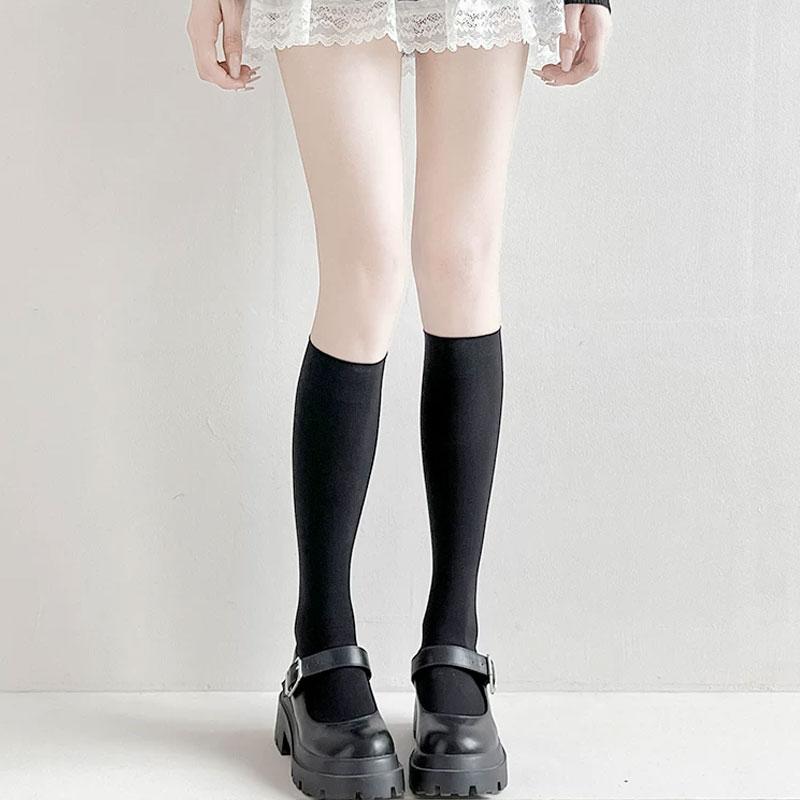 Cat Claw Silk Socks Long Tube Sock Women s Sport Pressure Calf Pressure High Tube Sock Black Over Knee Half Tube Socks One Size