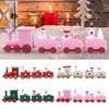 Christmas Train Ornament Kids Birthday Gift Christmas Decoration Unique Desktop Ornament for Festival Wedding Indoor Desk Table