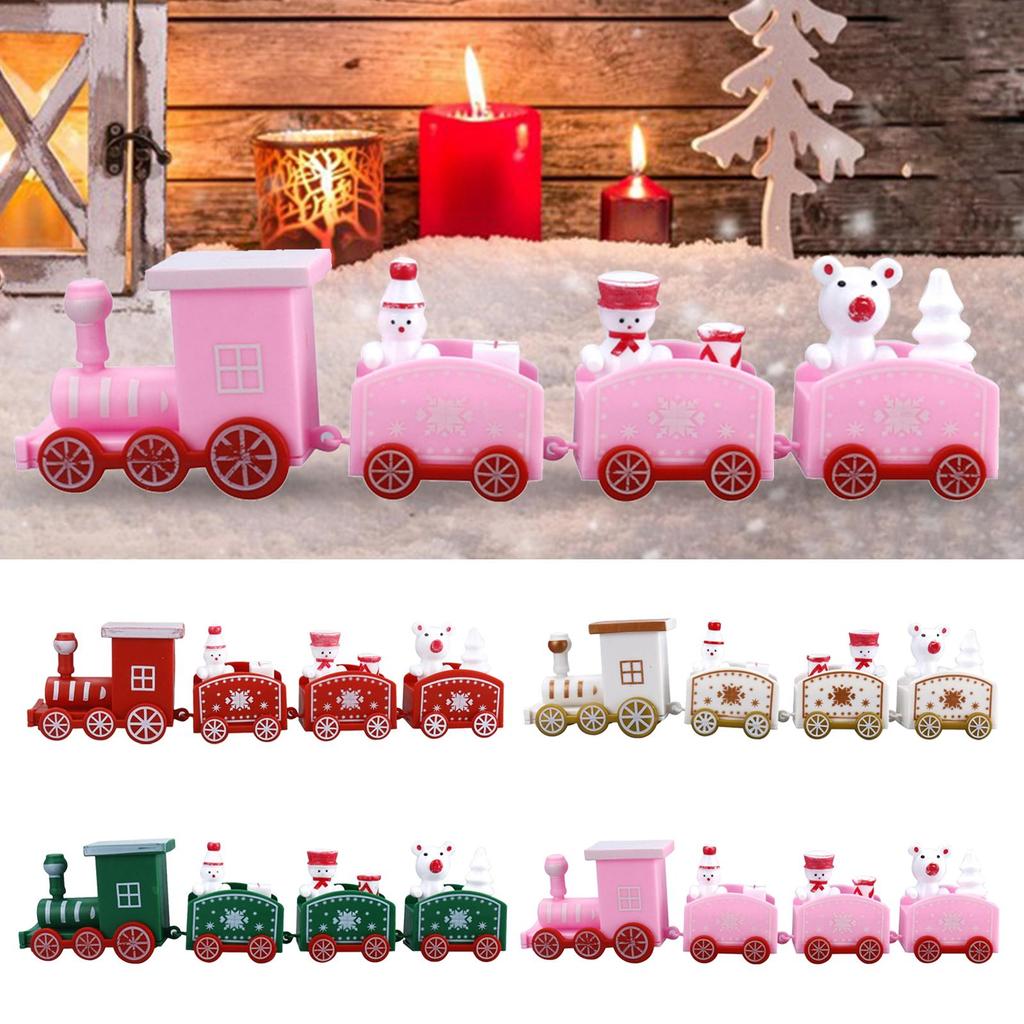 Christmas Train Ornament Kids Birthday Gift Christmas Decoration Unique Desktop Ornament for Festival Wedding Indoor Desk Table