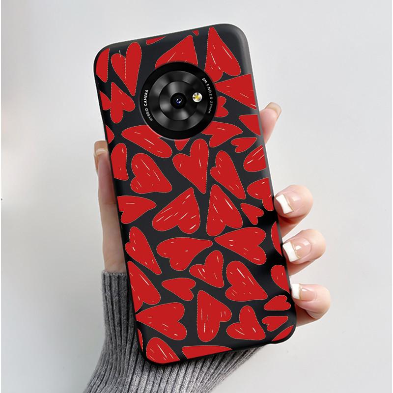Casing For TCL Suixuetang M1 / OneTouch T615N Phone Case Luxury Dragon Cute Cool Boys Girls Soft Silicone Back Cover Black Shell