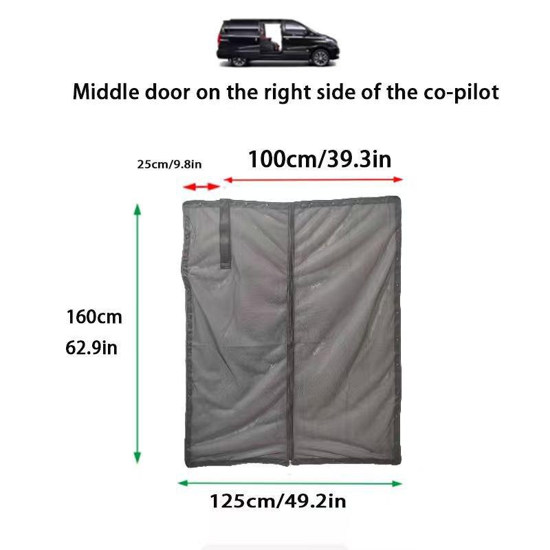 Outdoor Camping RV Anti-Mosquito Mesh Door Curtain with Magnetic Closure