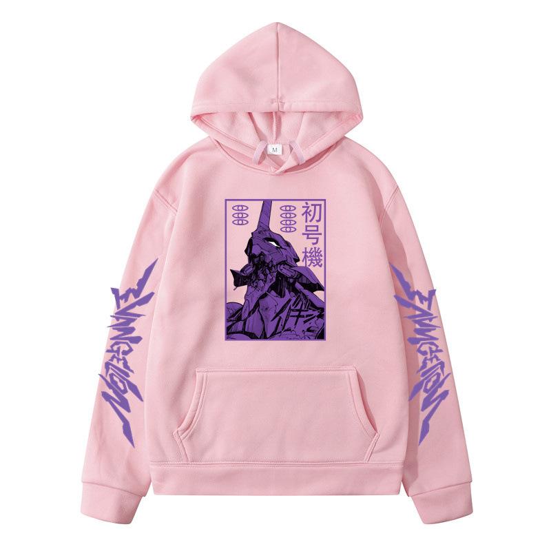 Ayanami Rei Print Loose Hooded Sweatshirt For Men And Women