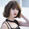 Women’s Short Wavy Curly Wig Fluffy Natural Looking Full Cap Elegant Synthetic Wig