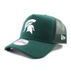 New Era 9FORTY Michigan State Spartans NCAA TRUCKER MESH CAP DARK GREEN MICHIGAN STATE SPARTANS SNAPBACK 940 AF A-FRAME A-FRAME [Used]