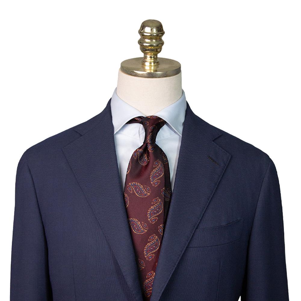 MANNERGRAM Wedding Silk Paisley Red Wine