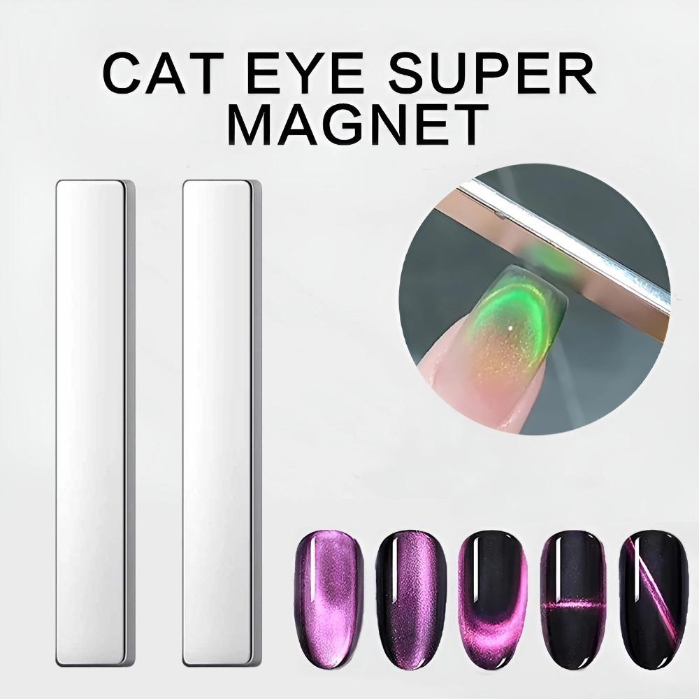 3PCS Pen for Nail Art with 3D Cat Eye Pattern for Nail Art DIY Projects Comes with A Double Headed Magnetic Brush Magnetic