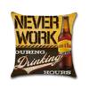 Retro Beer Cushion Cover Beer Throw Pillow Case Cover Cojines Decorativos Para Sofa Housse De Coussin Kussenhoes Funda Cojin