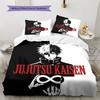 Set Copripiumino Trapuntato con Fantasia Jujutsu Kaisen Federa Regalo di Compleanno per la Casa(1 * copripiumino + 2 * federa, senza nucleo)