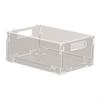 Clear Box Countertop Organizer Container Organizing Versatile Foldable Storage Basket Stackable