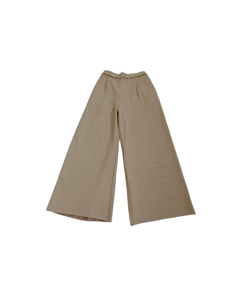 Antiqua Georgette One Size Women's Fleece-Lined Wide-Leg Pants, PY-00820, 08, Beige,