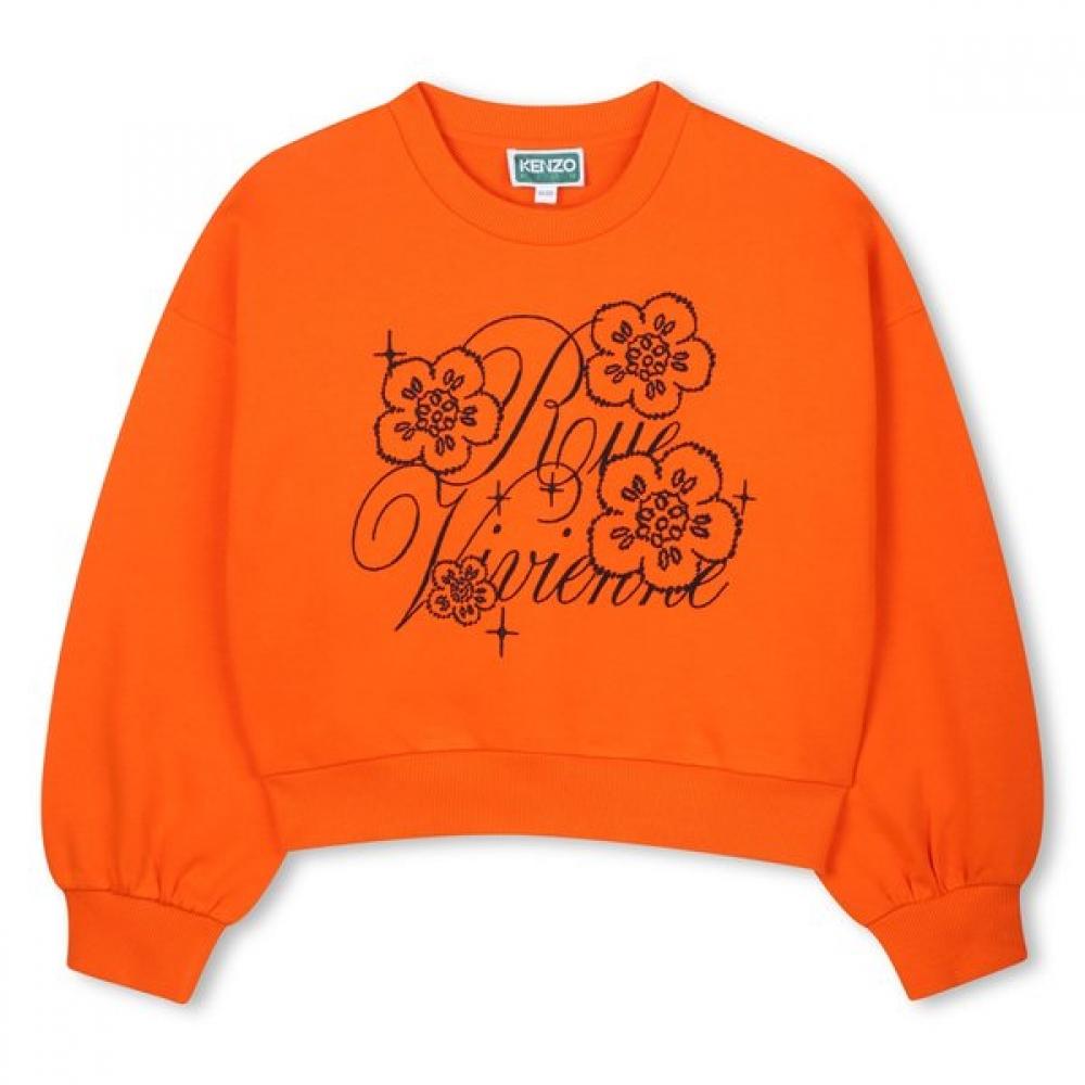 Kenzo Kids Cotton Sweatshirt 25fw Z256agw111 oranges/8Age_126CM