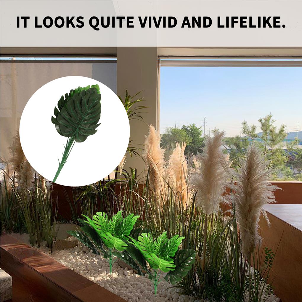 Lebensechte künstliche Blätter für Zuhause, Wohnzimmer, Hotel, tragbare Blätter, Hochzeitsfeier, Tischdekoration