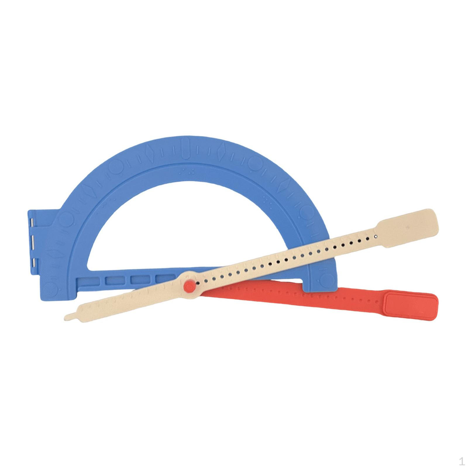 

Брайлевский транспортир Математический геометрический инструмент Линейка для учителей Прочный Легкий в использовании, Образовательное обучение