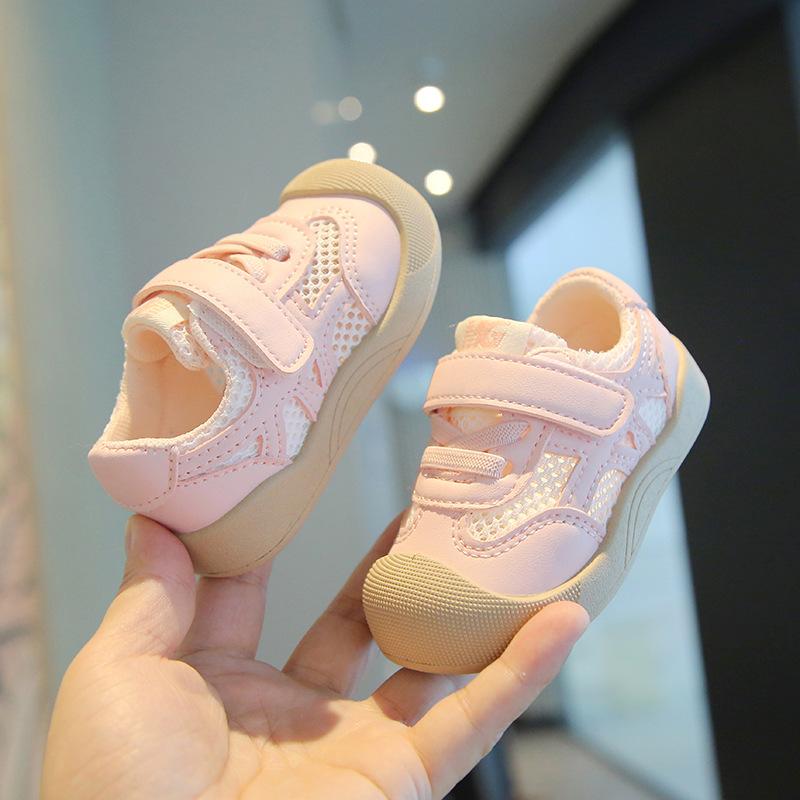 

Transparent Net Sole Toddler Shoes, Boys and Girls Shoes, Versatile Slip-on Shoes 23 рожевий
