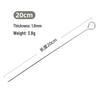 Minnai Thickened Stainless Steel BBQ Roasting Skewers with Loop (24-Pack)